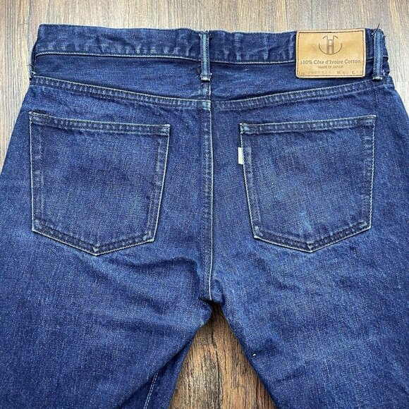 Japan Blue 100% Cote d'Ivoire - Cotton Jeans - Made in Japan Measures 30x26 - Picture 4 of 12